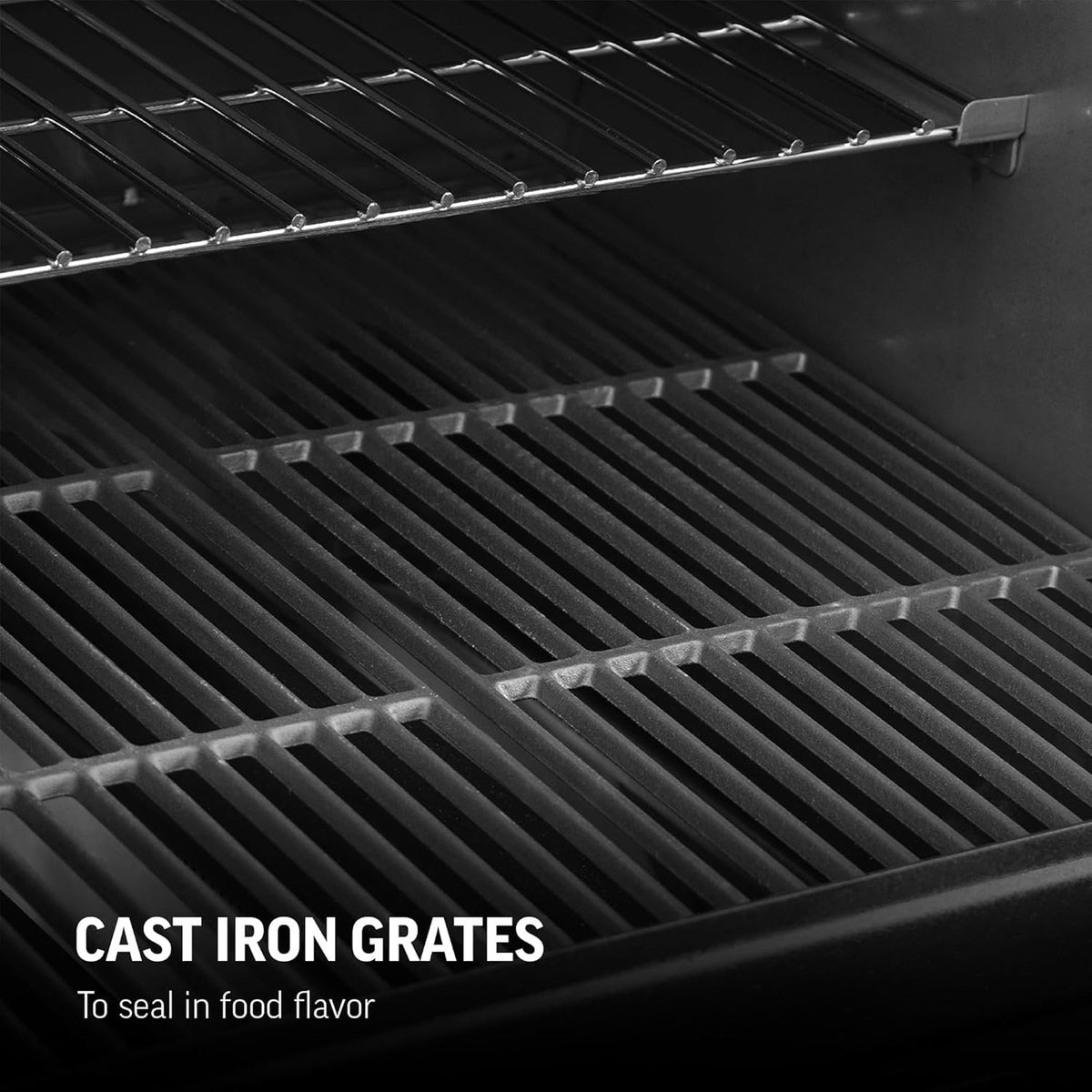 Char-Griller Texas Trio 3-Burner Dual Fuel Grill with Smoker