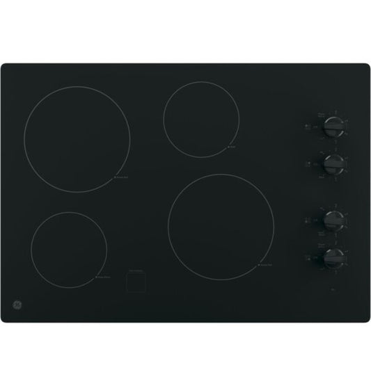 GE 30″ Built-In Knob Control Electric Cooktop JP3030DWBB